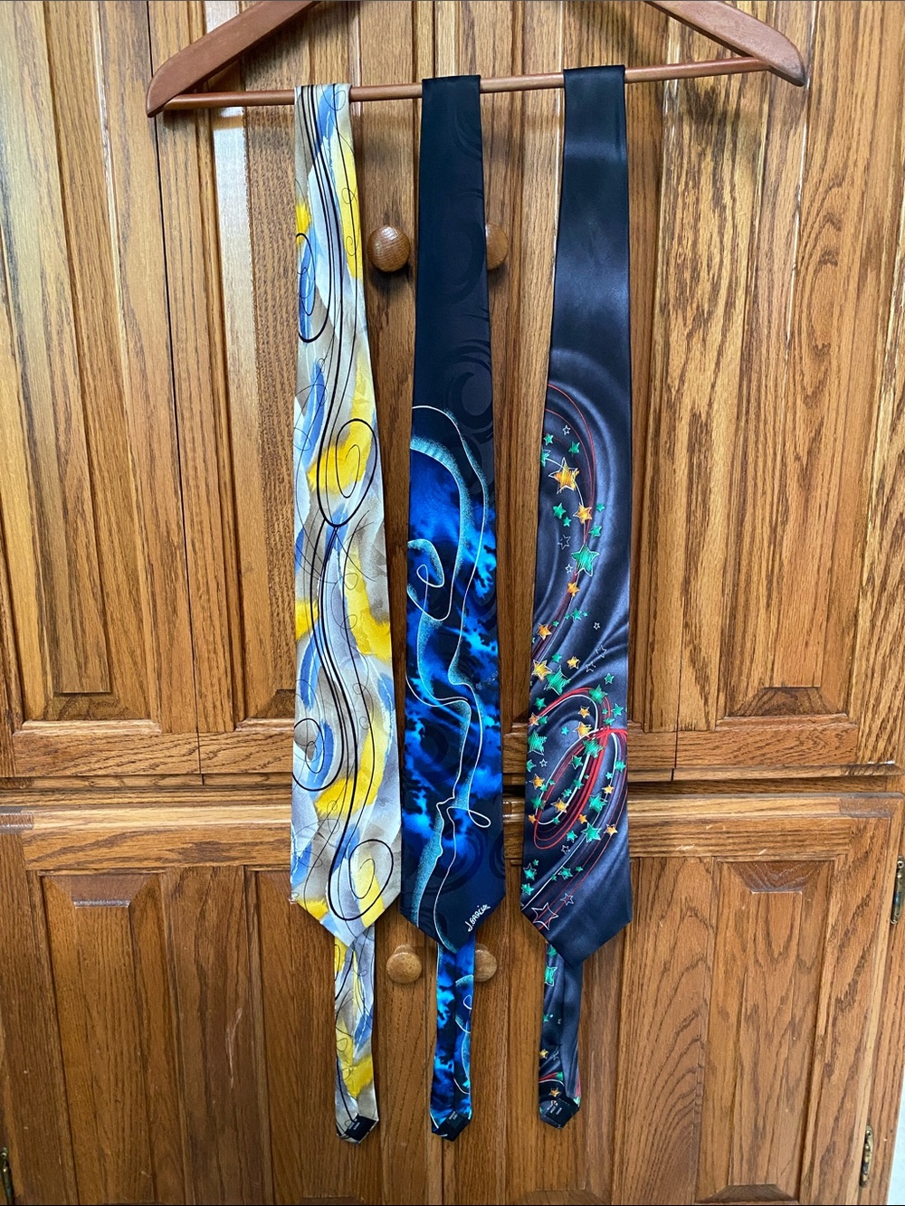 Vintage J. Garcia Silk Neckties Lot of 3 Feeding in The Light Limited Collection
